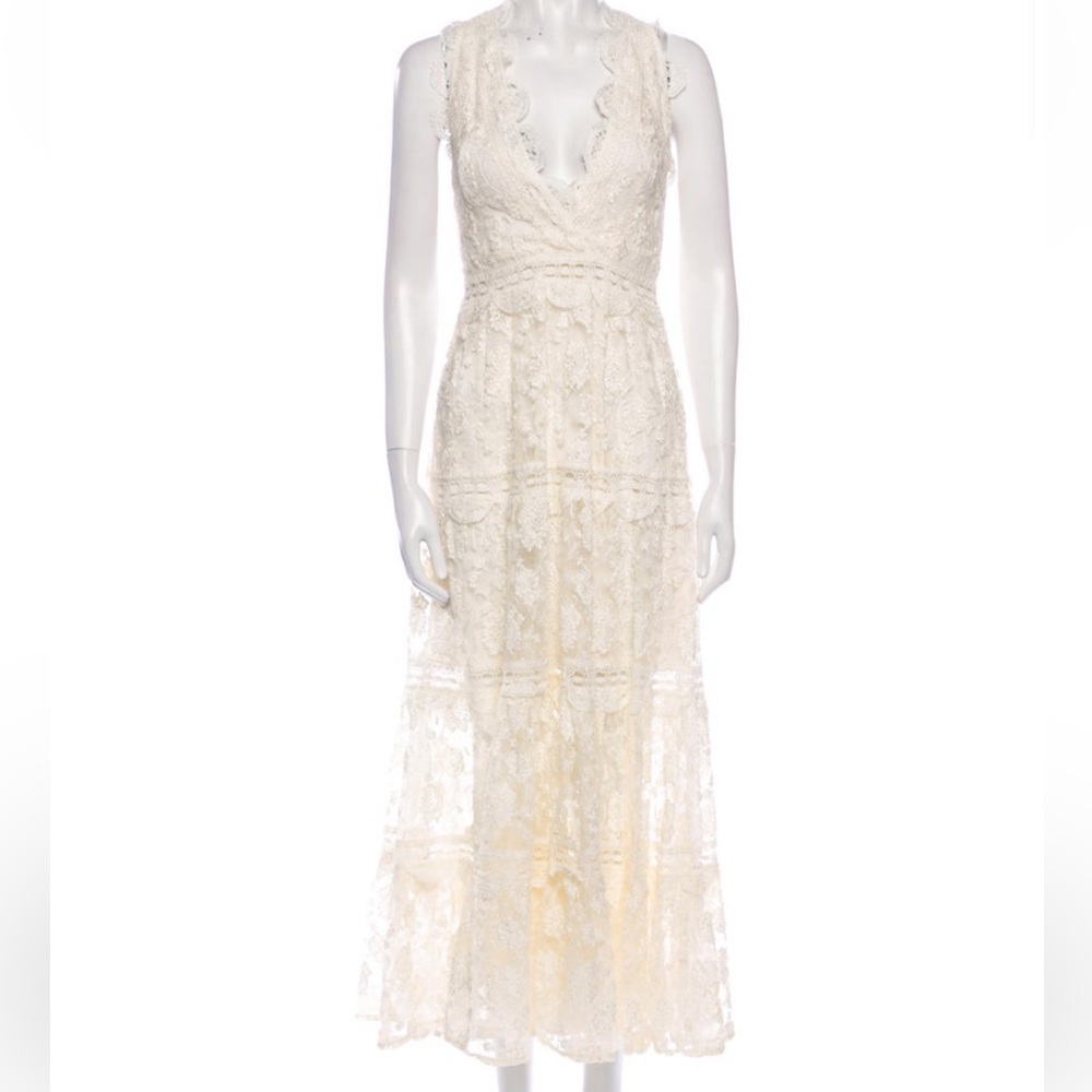 Alexis Lace Pattern Dress, XS